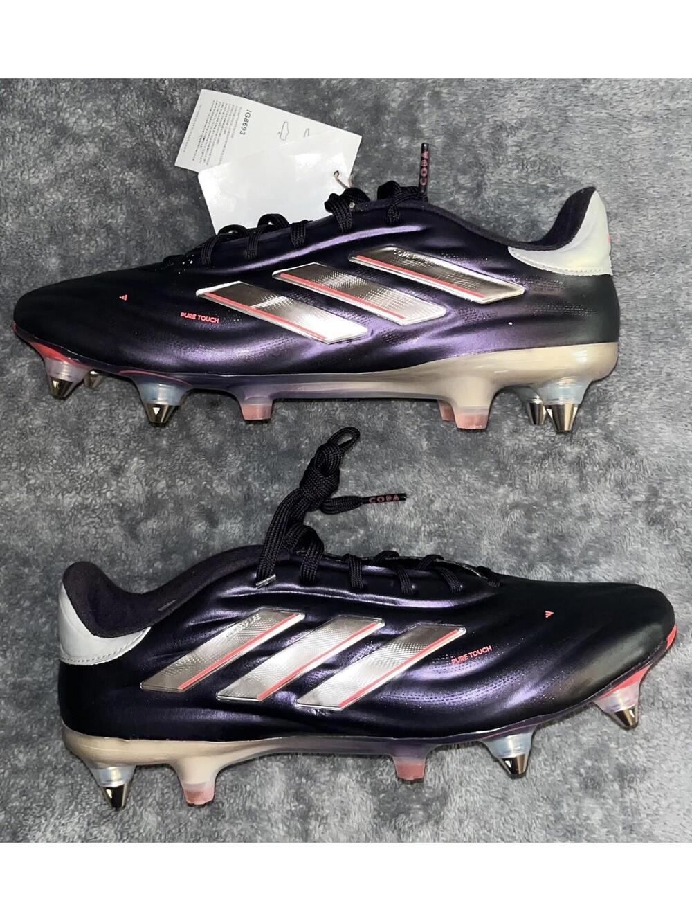 Men's Adidas Copa Pure 2 Elite SG Soccer Cleats Aurora Black IG8693 Size 7